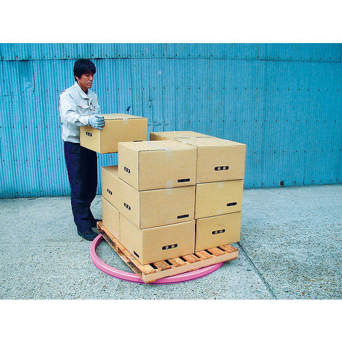 タイユー 回転台マワール エコノミータイプ ピンク 700kg 直径1000mm PTE-100 1 個