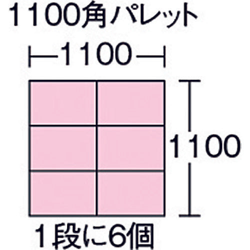 DIC DA형 컨테이너 박스형 외치수:W480×D360×H116 파랑 DA-14-2 1개