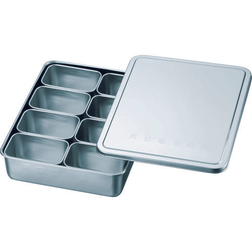 SUGICO 18-8 검식용 용기 다형 일자입 8개입 285×221×63 KS-901 1개