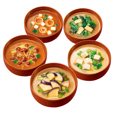 Amano Foods Low-sodium Everyday Miso Soup / 5-item set, 10 servings, 1 small box