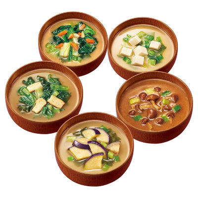 Amano Foods Low-sodium Everyday Miso Soup / Variety Set of 10 Meals 1 Small Box