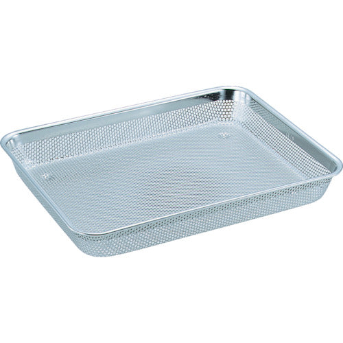 SUGICO 18-8 Stainless Steel Mesh Shallow Square Tray 6 Pieces 337 x 481 x 50 SM-901 1 Piece