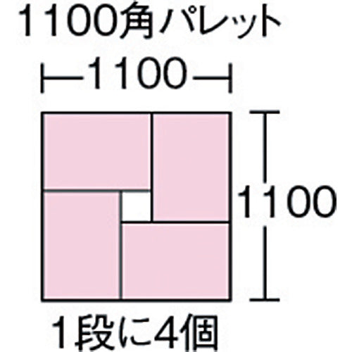 DIC C型コンテナ C−1 ボックス型 外寸:W589×D389×H280 青 C-1 1 個