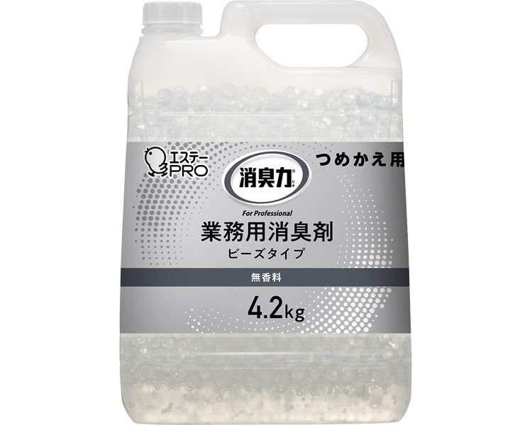 消臭力 業務用 ビーズタイプ つめかえ大容量 / 無香料 4.2kg 1 個