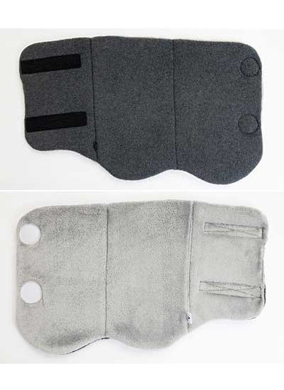 Wrap-around leg warmers 4104 / grey 1 pair