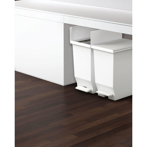 ASVEL エバン 両開きペダルペール40L ホワイト 630491 1 個