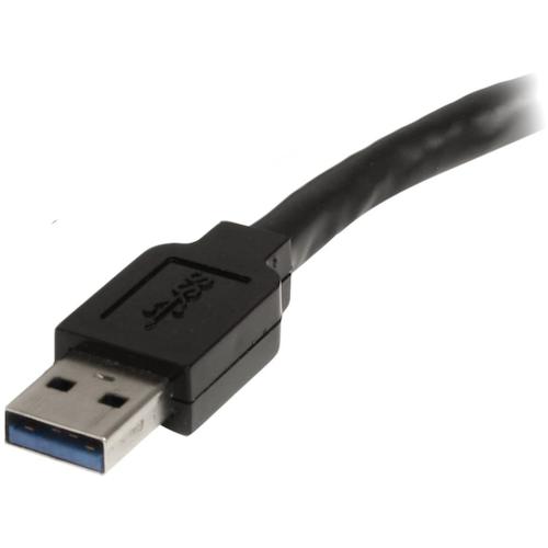 StarTech USB 케이블 / A-A / 10m / USB 3.0 / 액티브 연장 / 남성 여성 / BK USB3AAEXT10M 1 박스