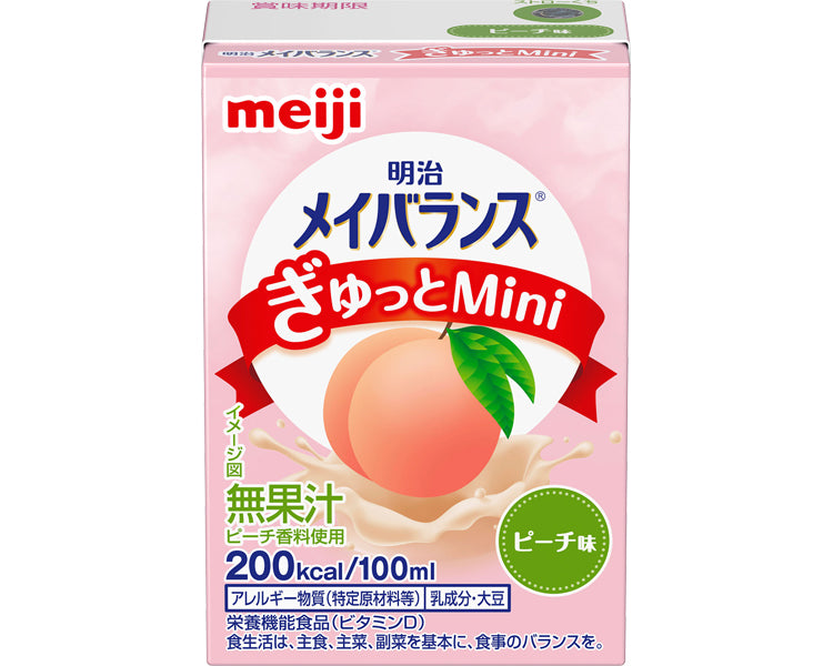 明治 メイバランスぎゅっとMini ピーチ味 / 100mL 1 個