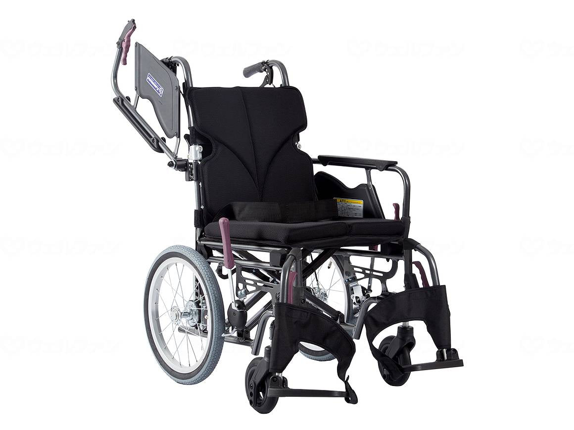 Kawamura Cycle Modern Bstyle Assistance 16 inch Medium/High Floor No.68 Black Mesh (Polyester) Seat Width 38-Front Seat 43cm