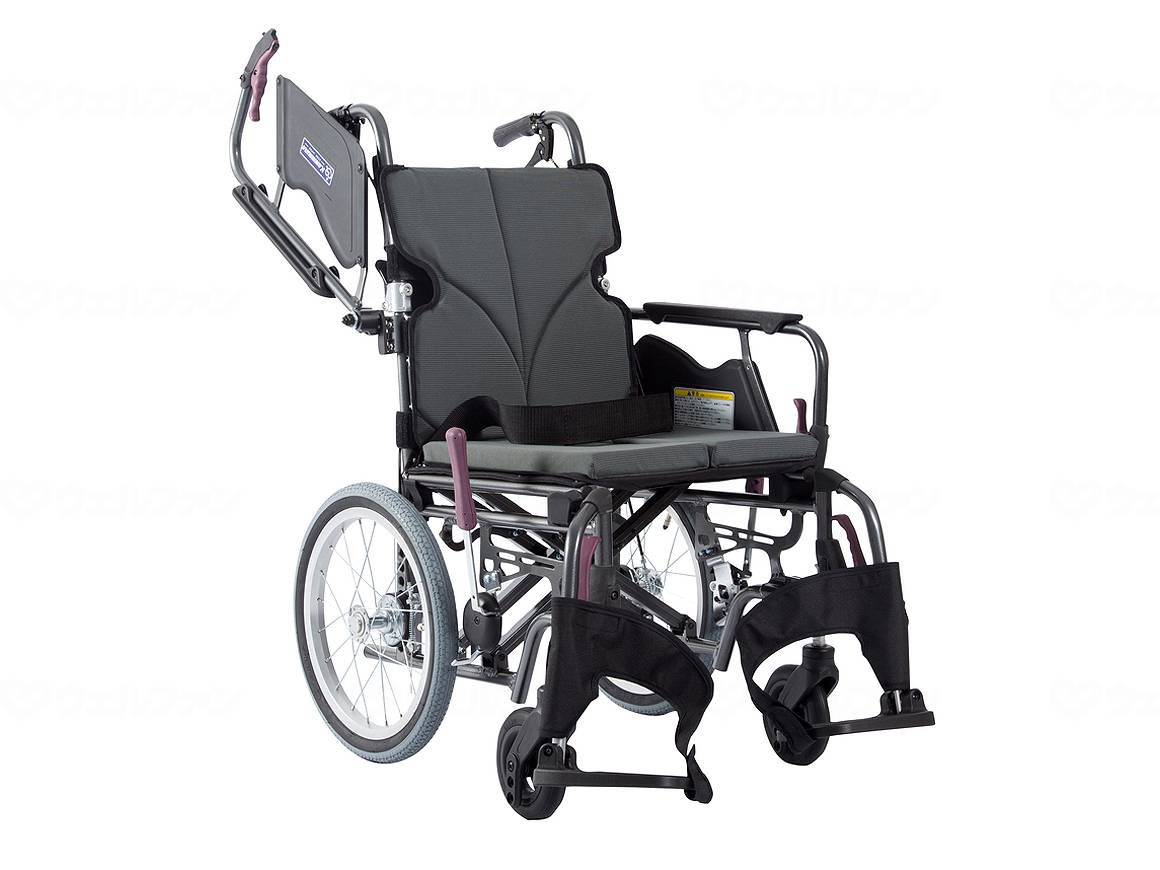Kawamura Cycle Modern Bstyle Assisted 16-inch Medium/High Floor Charcoal Gray (No. 82) Seat Width 38-Front Seat 43cm