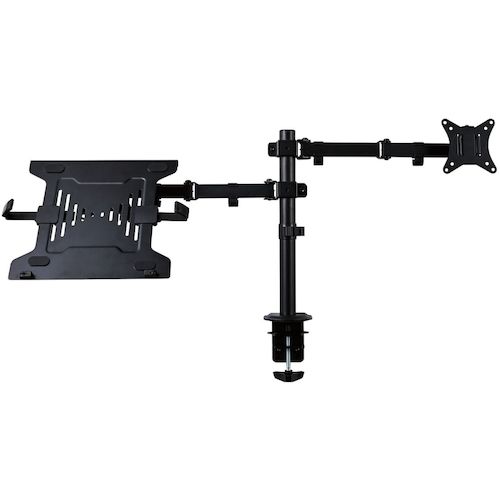 ELECOM 모니터 암 디스플레이 암 더블 암 롱 노트 PC 암 블랙 DPA-DL04BK 1대