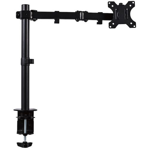 ELECOM 모니터 암 디스플레이 암 싱글 암 롱 블랙 DPA-SL03BK 1대