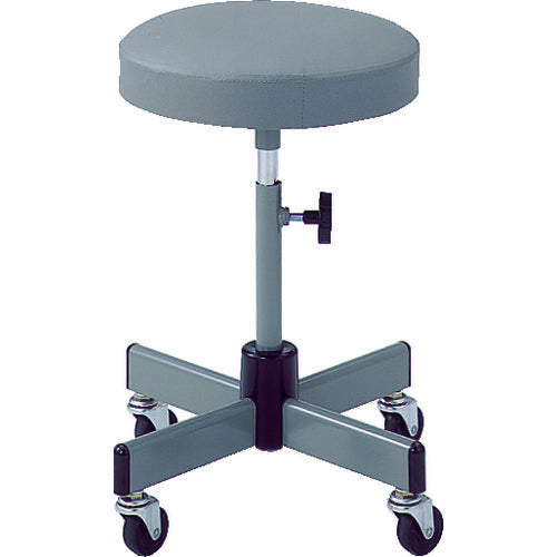 TRUSCO 作業用チェア Φ315XH460ー560 グレー L-60C 1 脚