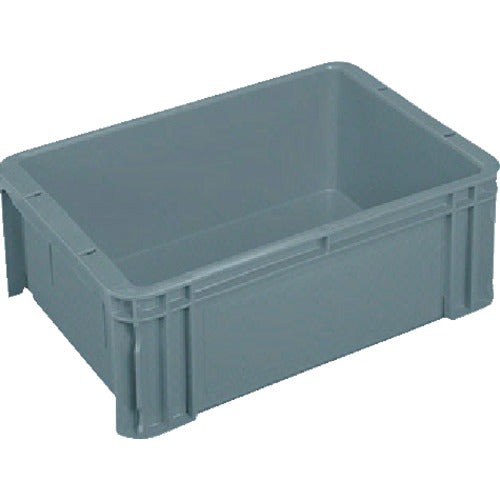 ヒシ S型コンテナ有効内寸340×230×128mm グレー S-10 1 個