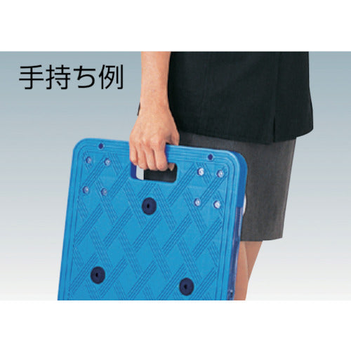 TRUSCO 수지제 평대차 루트밴 400X600 올 자재 그린 MP-600J 1대