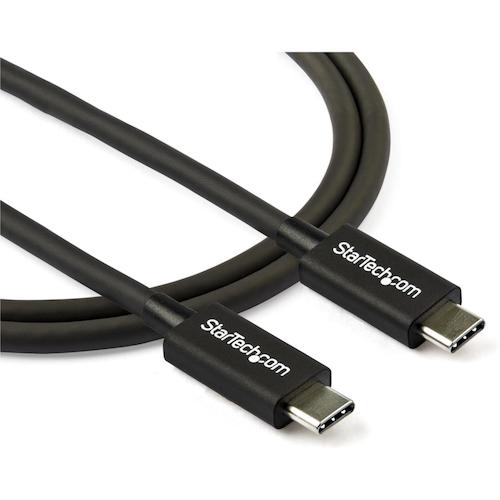 StarTech Thunderbolt 3 케이블/80cm/USB-C, DP 호환/40Gbps/블랙 TBLT34MM80CM 1봉