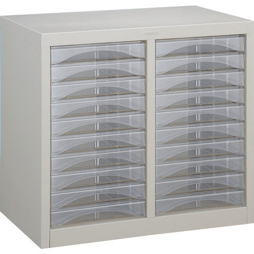 TRUSCO Letter Case A4 Type, 2 Rows, Shallow 10 Pieces x 2 Rows A4-S210 1 Unit