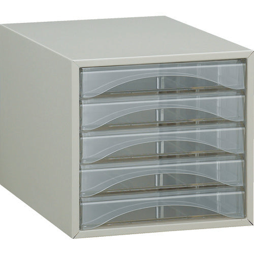 TRUSCO Letter Case A4 Shallow Type 5 Tiers A4-S5P 1 Unit