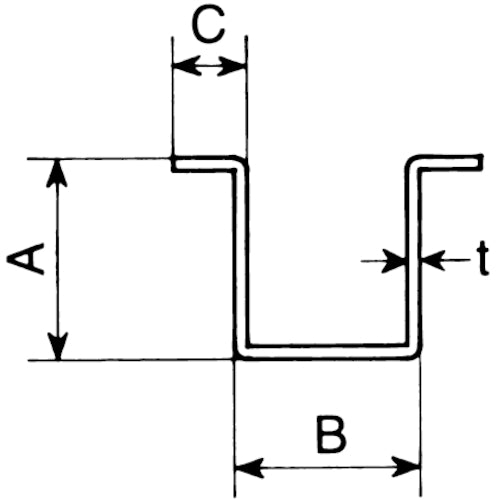 ヤボシ ガイドレール(スチール製) 3号/1820mm 3GR18 1 本