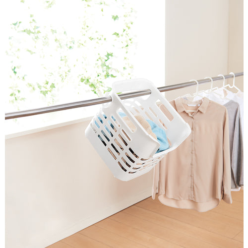 TENMA Pole-mounted basket, medium size, white, 811000922, 1 piece