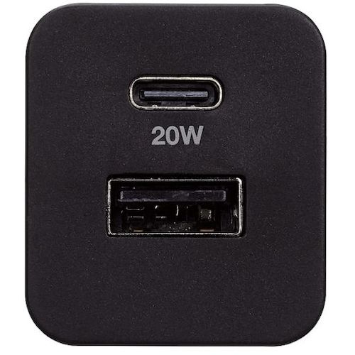 エレコム AC充電器 USB PD準拠 20W USB−C1ポート USB−A1ポート ブラック MPA-ACCP36BK 1 個