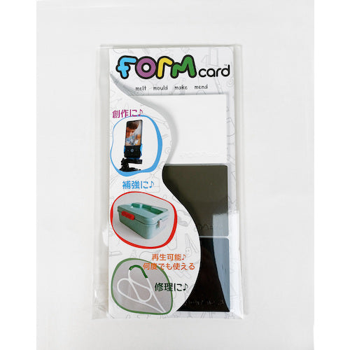FORMCARD 카드 형 다용도 퍼티 FORMcard (TM) 블랙 그레이 화이트 FC3BKWG 1 쌍