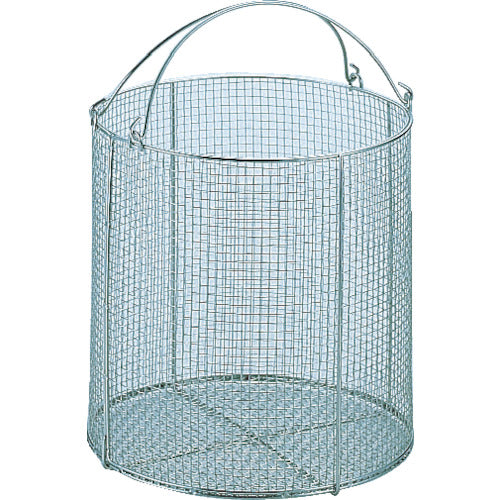 Sanwa Stainless Steel Round Cleaning Basket Small SM-15 1 pc