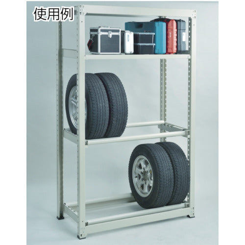 TRUSCO スチールラック M5型中量棚 1200×571×H1200 5段 単体 ネオグレー M5-4465 1 台