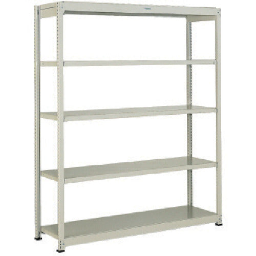 TRUSCO Steel Rack M1.5 Type Light-Medium Duty Shelf 860 x 295 x H1200 5-Tier Single Unit Neo Gray M1.5-4335 1 S