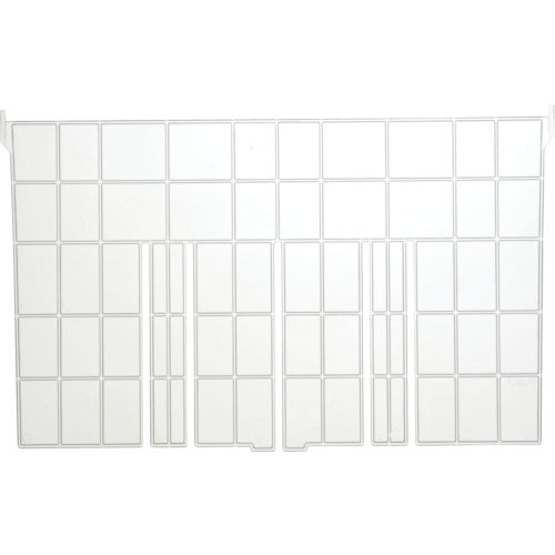 TRUSCO 仕切板 長手F−3用 透明 F-21LTM 1 枚