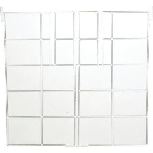 TRUSCO Partition Plate for Short F-3, Transparent, F-21STM, 1 Piece