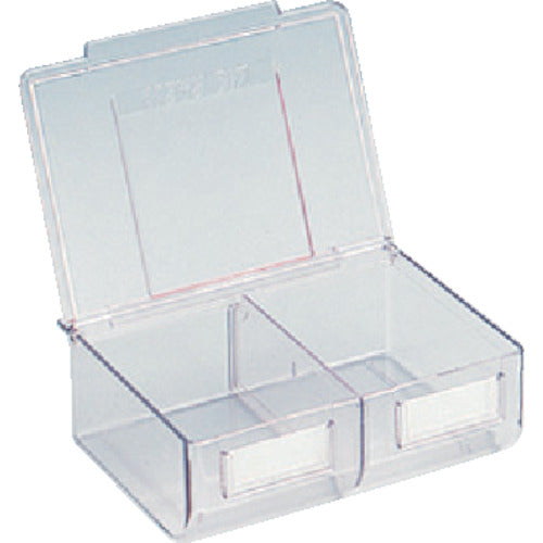 TRUSCO ライトビン フタ付 197X169XH71 透明 A-P 1 個