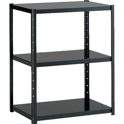 TRUSCO Soft Rack W600 x D400 x H740 3 Tiers Black SL-0703S 1 Unit