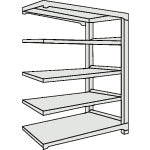 TRUSCO Steel Rack M1.5 Type Light-Medium Duty Shelf 1160 x 445 x H1200 5 Tier Link Neo Gray M1.5-4445B 1 S
