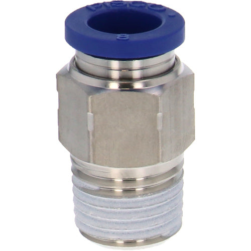 PISCO SUS304 피팅 튜브 피팅 스트레이트 적합 외경 8mm 접속 구경 R1/4 PC8-02SUS 1개