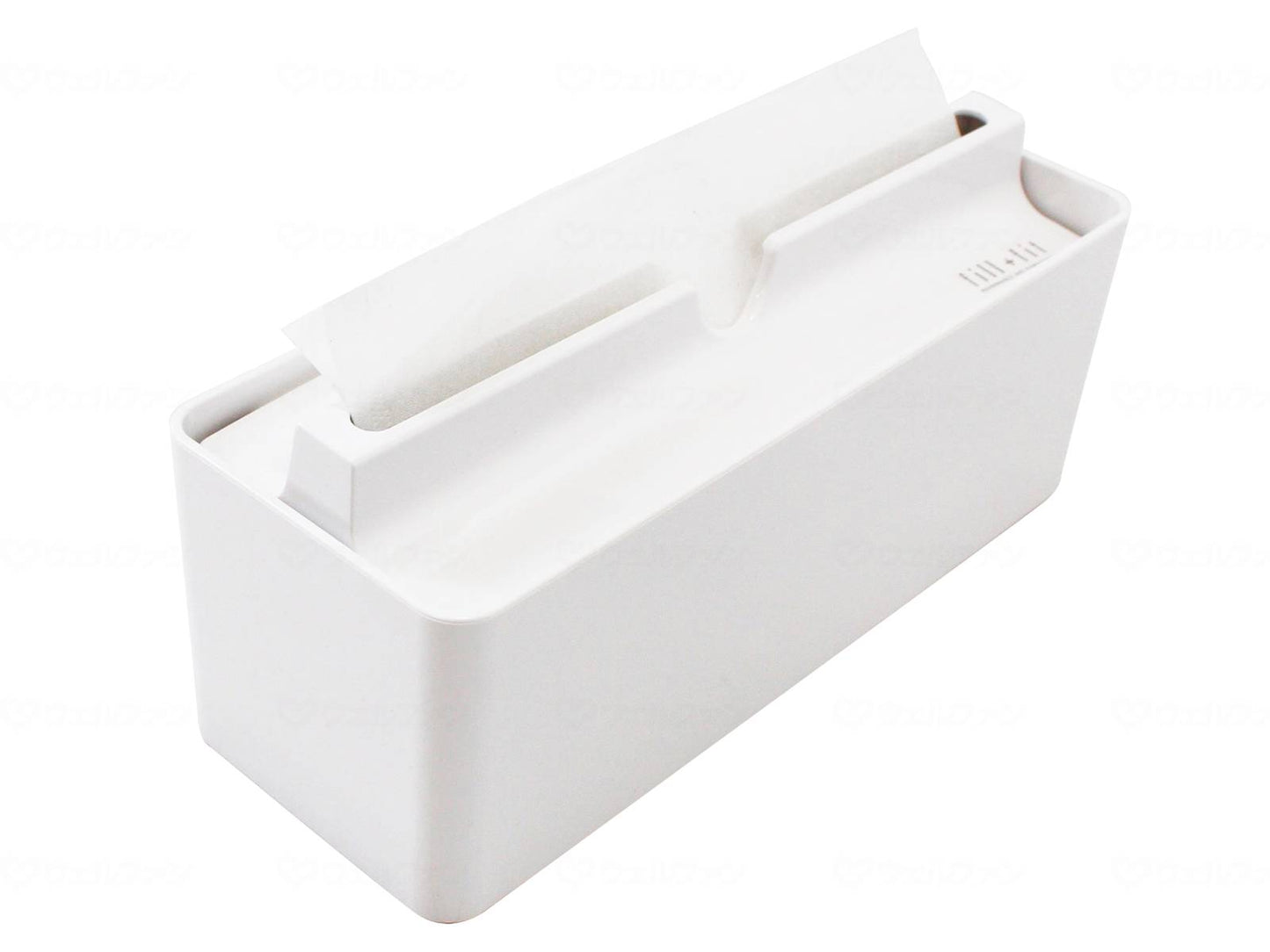 オカペーパータオルケース リップタイプ ホワイト スリム