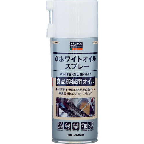 TRUSCO 화이트 오일 스프레이 H1 420ml ALP-WO 1개