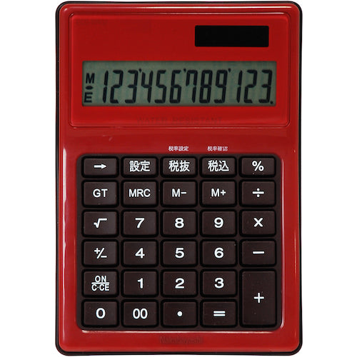 Nakabayashi Desktop Calculator Waterproof Type M Red ECD-WR02RD 1 pc