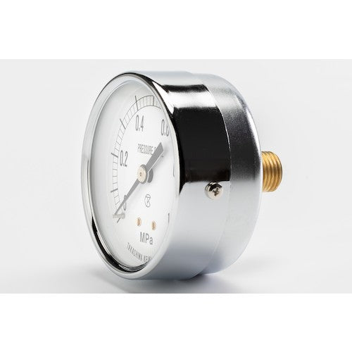 高島 小型圧力計(D枠埋込型・縁なし・中心ネジ・φ50)圧力レンジ0.0〜10MPa R1/4 1753210 1 個