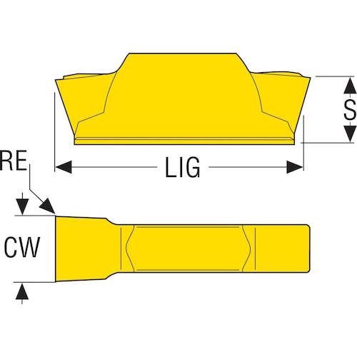 セコ 旋削用 MDT溝入れ CBNインサート CBN200 LCGN160504-0500S-LF 2 個