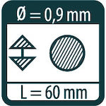 Pikamarker Fine Dry mechanical pencil lead replacement pack of 24, black HB 7030 1 PK