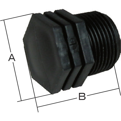 IWA 樹脂(PP)製 プラグ 49PLG50P 1 個