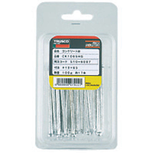 TRUSCO コンクリート釘 電気亜鉛メッキ 2.77X25 65本入 CK1225HG 1 PK