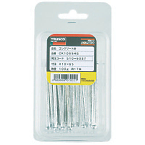 TRUSCO コンクリート釘 電気亜鉛メッキ 3.60X75 15本入 CK1075HG 1 PK