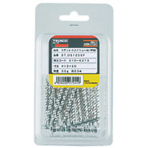 TRUSCO Screw Nail Stainless Steel 1.90X25 110pcs STDS1625F 1PK