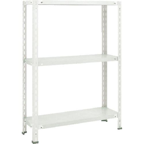 TRUSCO スチールラック 軽量棚 中棚ボルトレス型1200X450X1200 3段 ネオグレー L44X-13 1 台