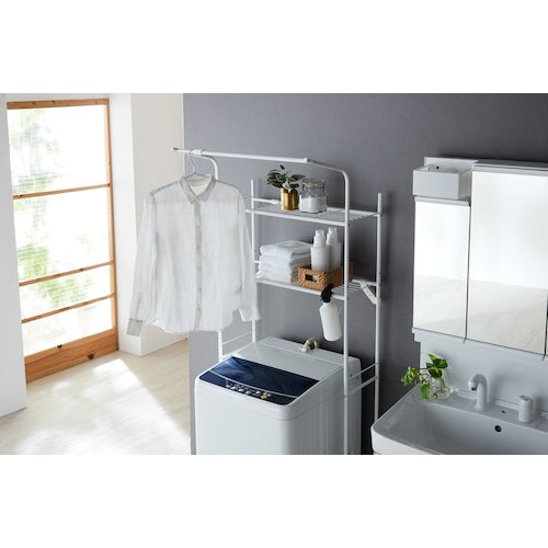 헤이안 신동 공업 세탁기 랙 옷걸이 바 부착 매트 화이트 HSR-2WH 1대