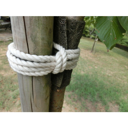 TRUSCO Cotton Rope, 3-strand, Wire diameter 3mm x length 10m, R-310M, 1 roll