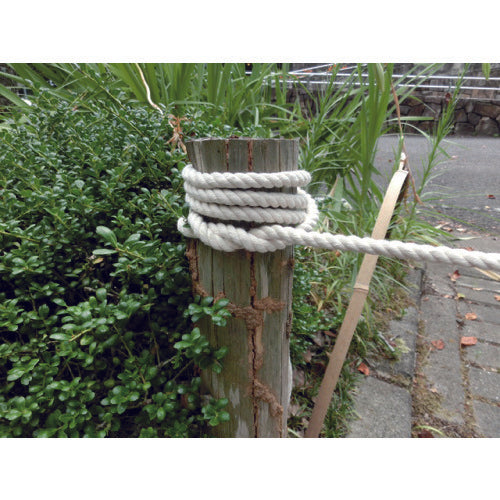 TRUSCO 綿ロープ 3つ打 線径9mmX長さ20m R-920M 1 巻