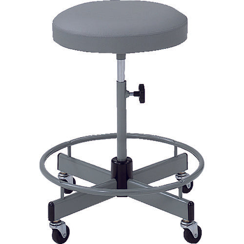 TRUSCO 作業用チェア Φ375XH515ー635 グレー L-60HN 1 脚